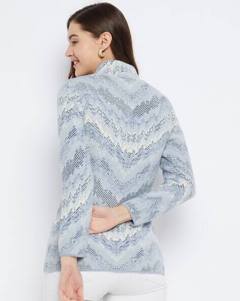 Buy Sky Blue Sweaters Cardigans for Women by Zigo Online