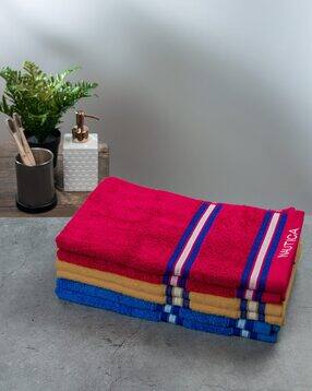 Set of 6 Striped Hand Towels-image-13