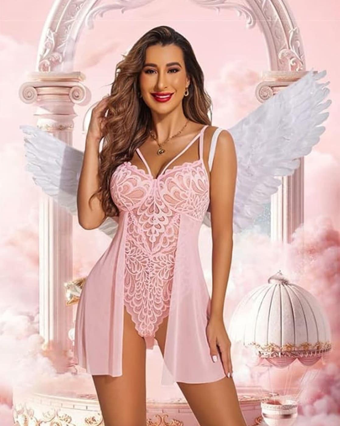 Buy Pink Lingerie Sets for Women by Velvi Figure Online