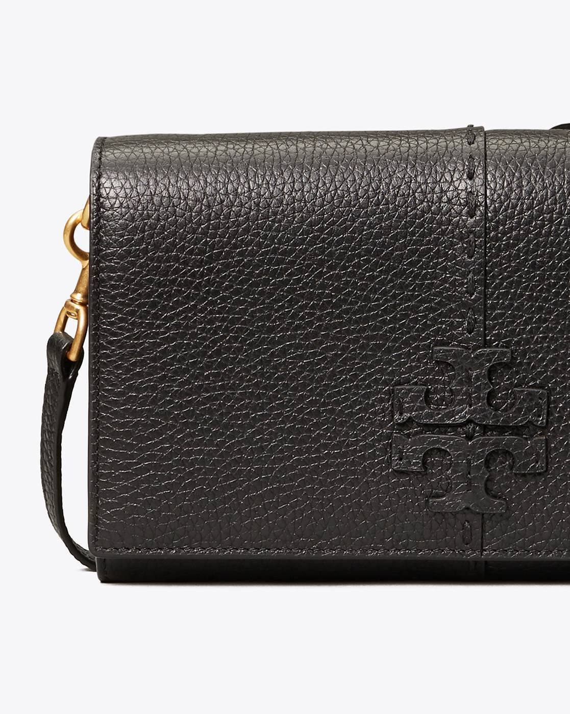 Buy Tory Burch Mcgraw Wallet Crossbody Bag | Black Color