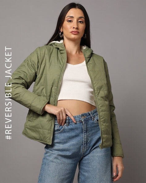 Buy Green Jackets & Coats for Women by TOMMY HILFIGER Online | Ajio.com