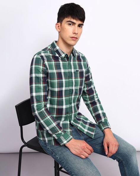 Lee Checked Slim Fit Shirt