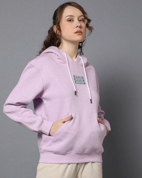 Buy Purple Sweatshirt Hoodies for Women by MADAME Online Ajio