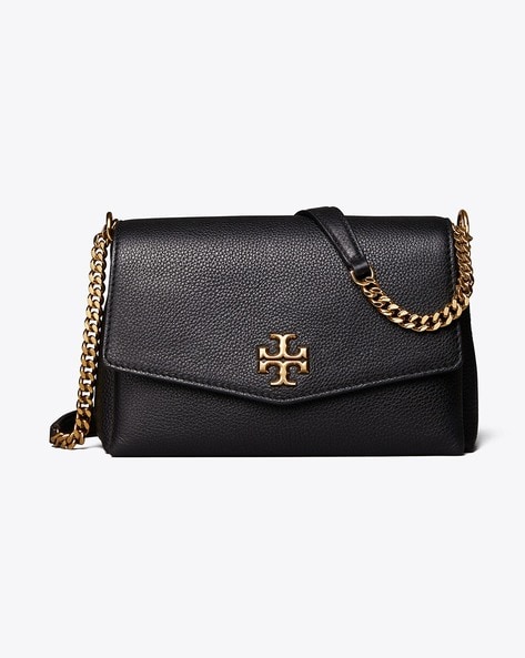 Buy Tory Burch Kira Pebbled Small Convertible Shoulder Bag Black Color Women AJIO LUXE