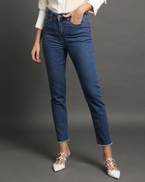 Buy Blue Jeans Jeggings for Women by Encrustd Online Ajio