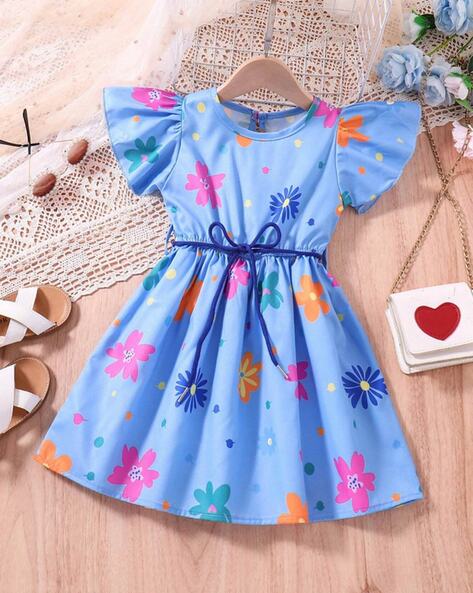 Summer Cotton Flower Applique Toddler Baby Dress With Fan Collar For Baby  Girls Casual Pink Crocks By Brand G1215 From Make03, $19.79 | DHgate.Com