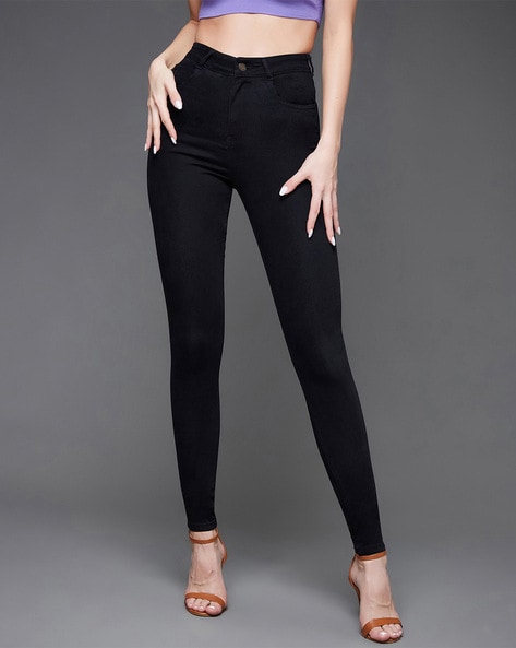 Buy Black Jeans Jeggings for Women by MISS CHASE Online Ajio