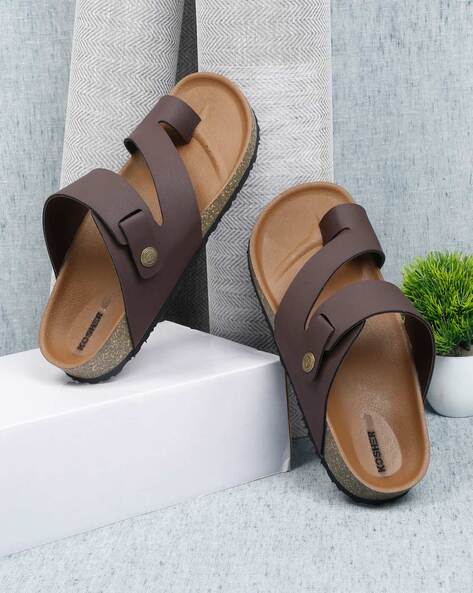 Buy NoStrain Cookie Brown Double Layered Cork Sandals For Men Online at  Best Prices in India - JioMart.