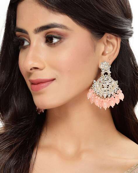 Flipkart.com - Buy Select Chikankari Traditional Silver Base Metal and  Mirror Earrings for Women & Girls Alloy Jhumki Earring Online at Best  Prices in India