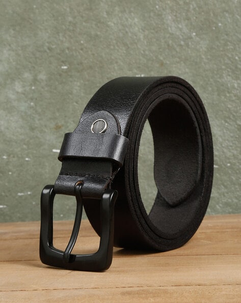 Buy Black Belts for Men by TEAKWOOD LEATHERS Online