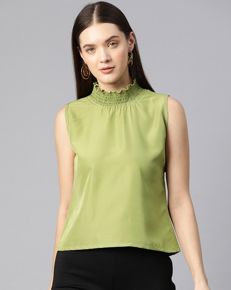 Buy Green Tops for Women by PRETTIFY Online