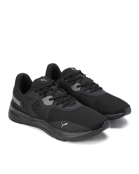 Round-Toe Sports Shoes with Lace Fastening