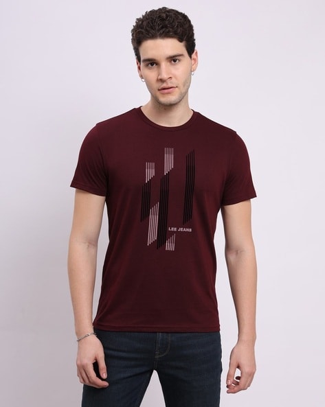 Men Slim Fit Crew-Neck T-Shirt