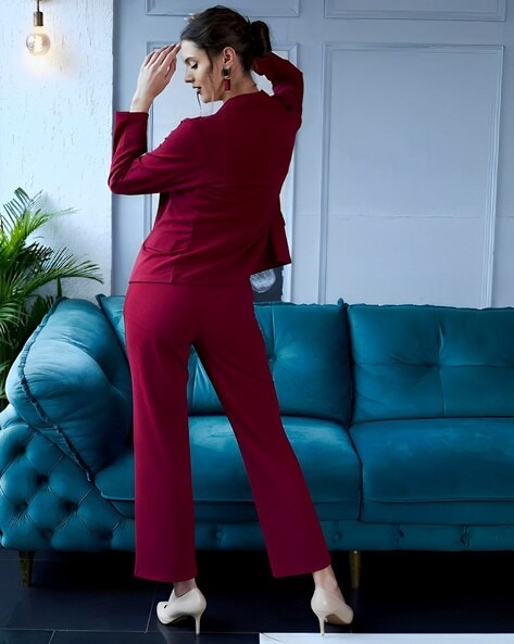 Buy Maroon Suit Sets for Women by SELVIA Online