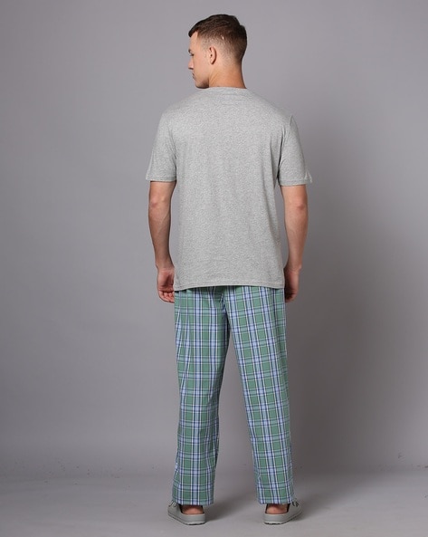 Mens grey 2025 pyjama set