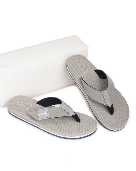 Buy Grey Flip Flop Slippers for Men by One8 Online Ajio