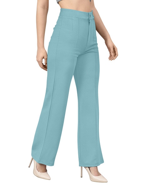Buy LOOSEY FIND WHITE BAGGY TROUSER for Women Online in India
