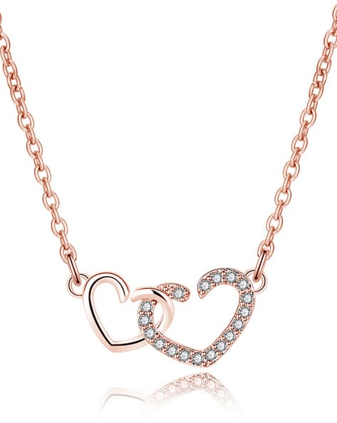 Buy Rose Gold-Toned Necklaces & Pendants for Women by Jewels galaxy Online