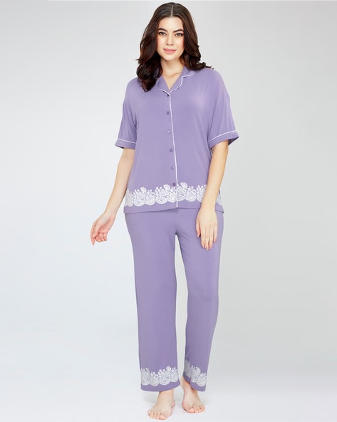 Womens discount lace pyjamas