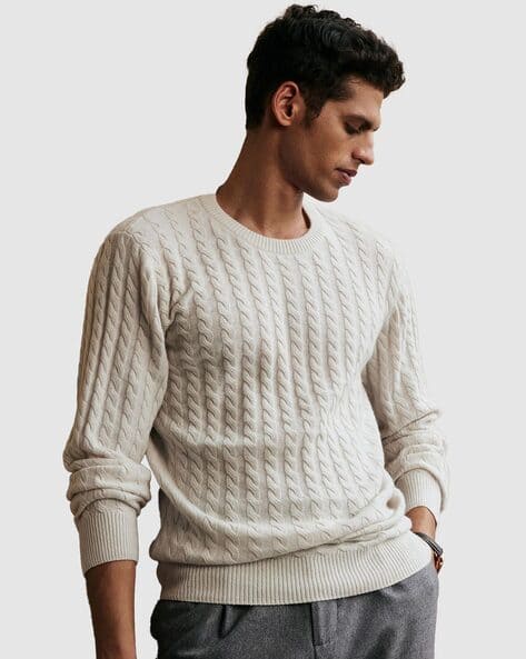Buy Off White Sweaters Cardigans for Men by Andamen Online