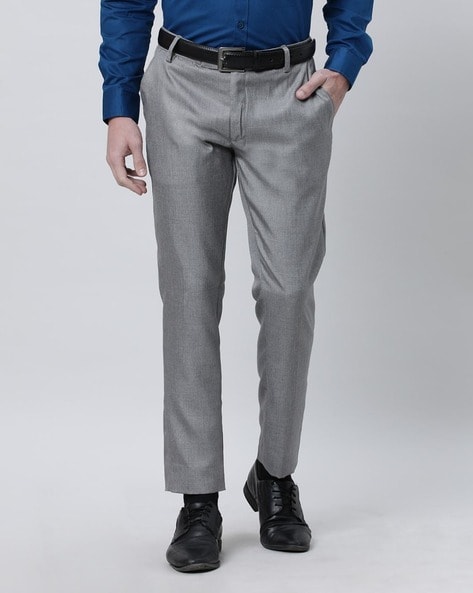 Buy SREY Grey Men's Combo Slim Fit Office wear Formal Trousers/Pant (Pack  of 2) at Amazon.in