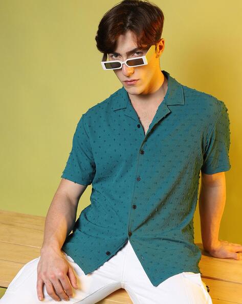 Buy Green Shirts for Men by Campus Sutra Online