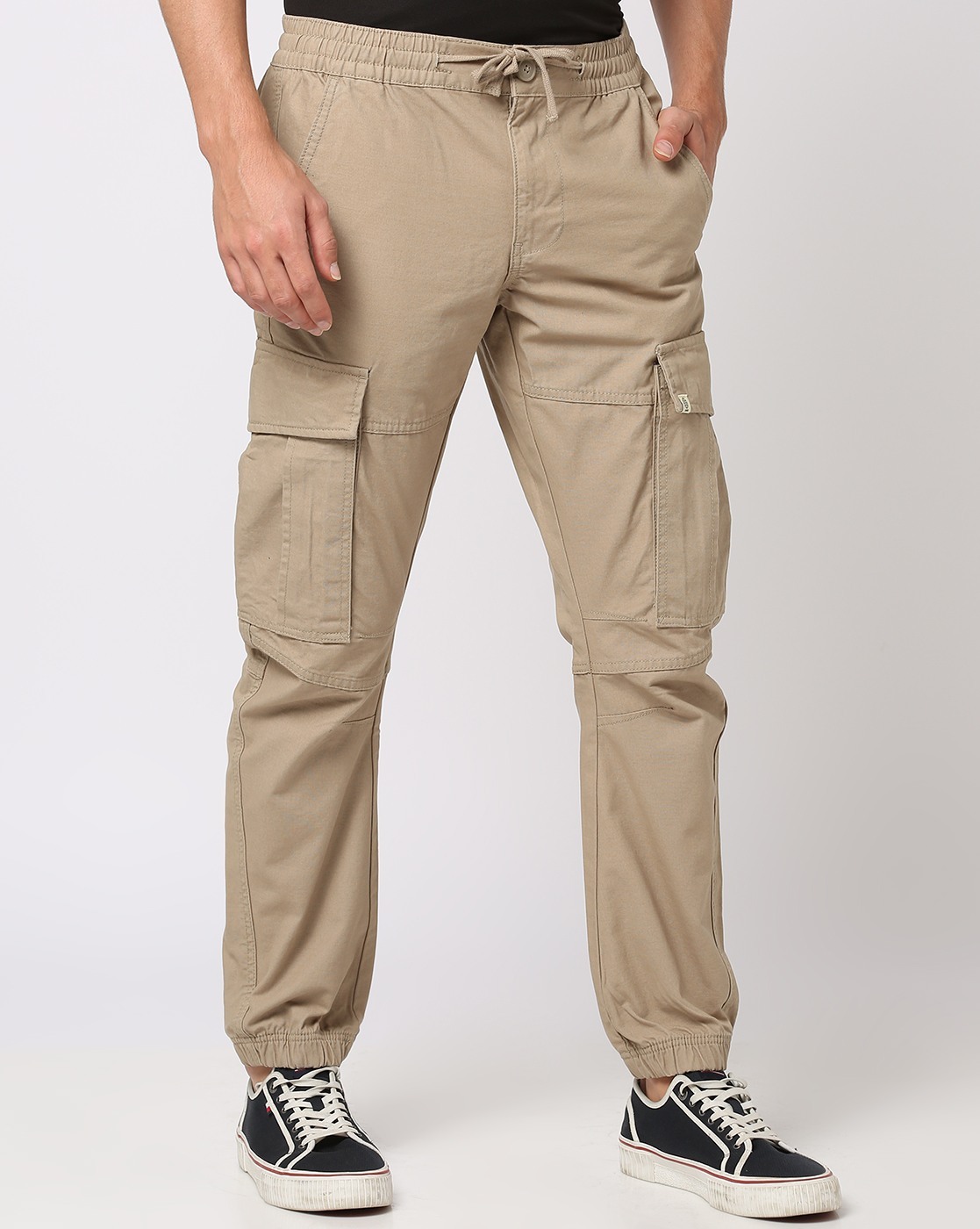 Buy Khaki Trousers & Pants for Men by Tim Paris Online | Ajio.com