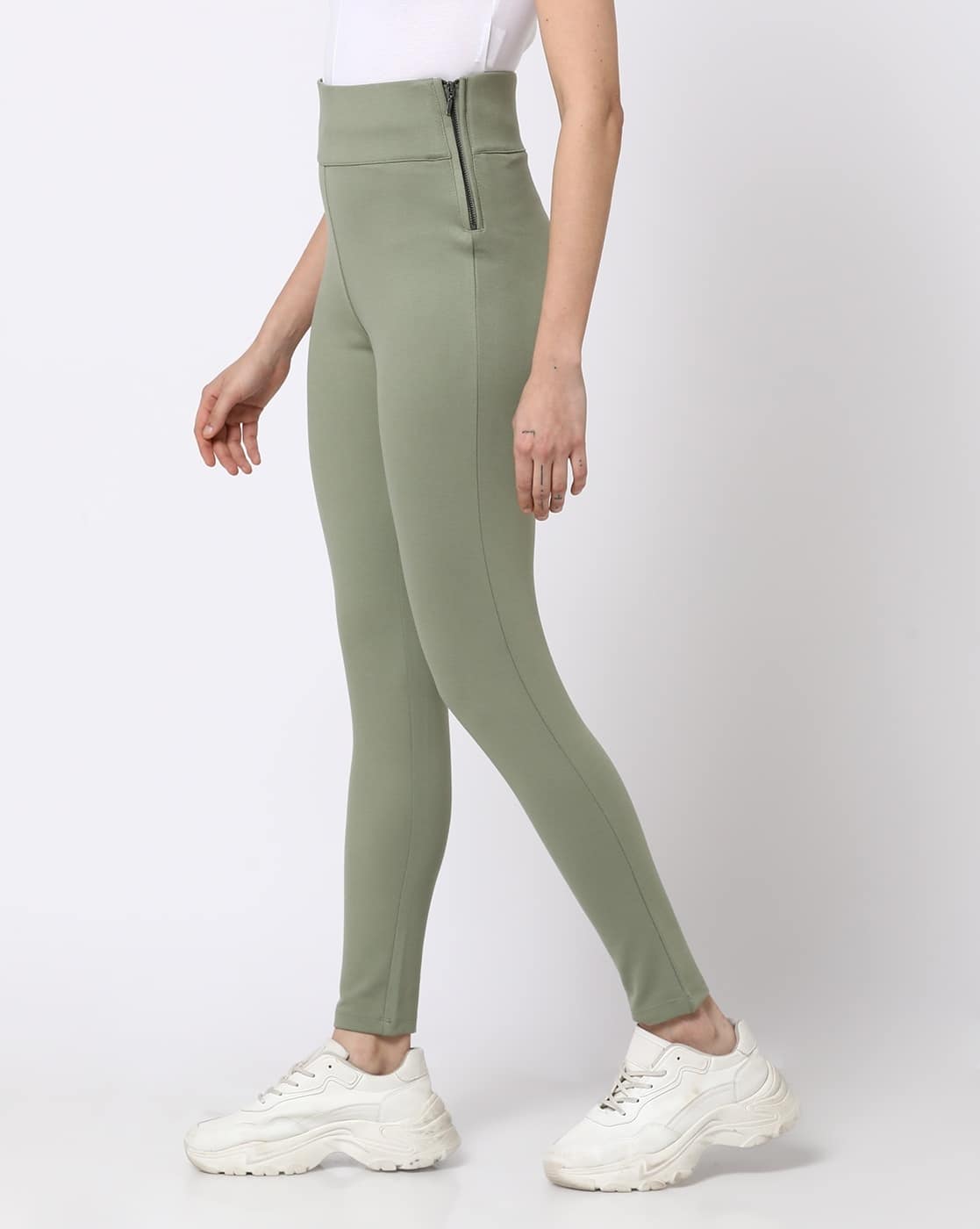 Women Side Zipper Treggings