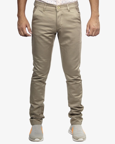 Buy Beige Trousers & Pants for Men by AJIO Online | Ajio.com
