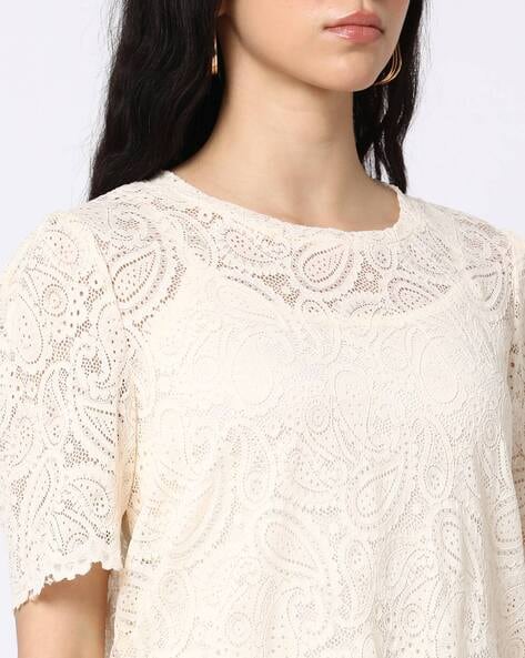 Buy Off White Tops for Women by Fig Online | Ajio.com