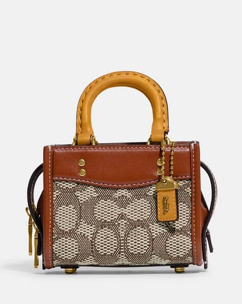 Buy Coach Rogue 12 Signature Textile Jacquard Mini Bag | Cocoa