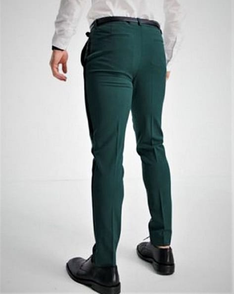 Buy AD & AV Men Sea Green Solid Synthetic Single Formal Trousers Online at  Best Prices in India - JioMart.