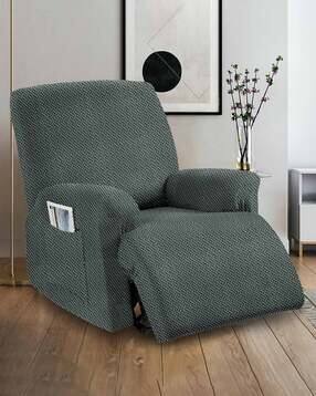 cortina eyelet curtain Checked Stretchable Recliner Cover-picture-44