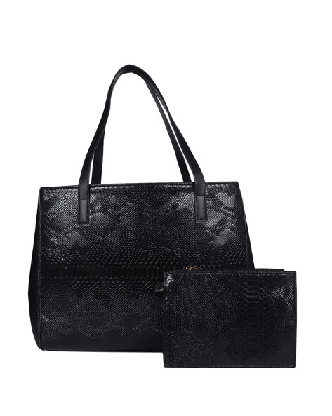 Mini croc top tote bag