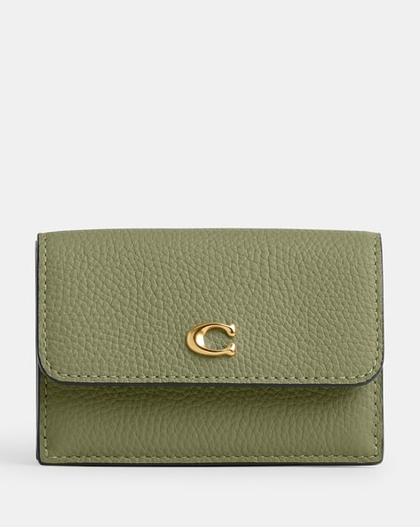 SLOW&CO bridle-mini wallet GREEN Buy Coach Mini Tri-Fold Wallet