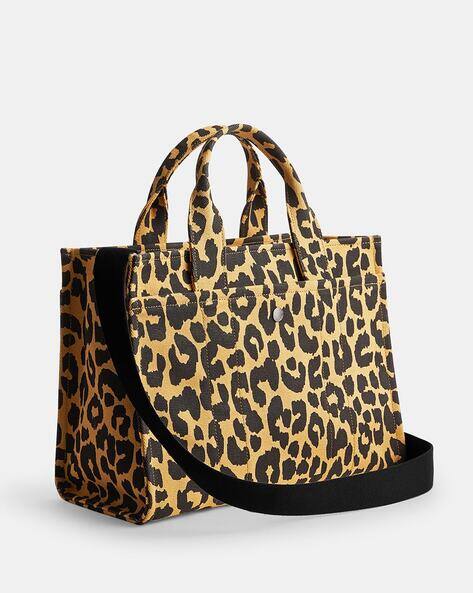 Buy Coach Cargo Large Tote In Leopard Print | Brown Color Women