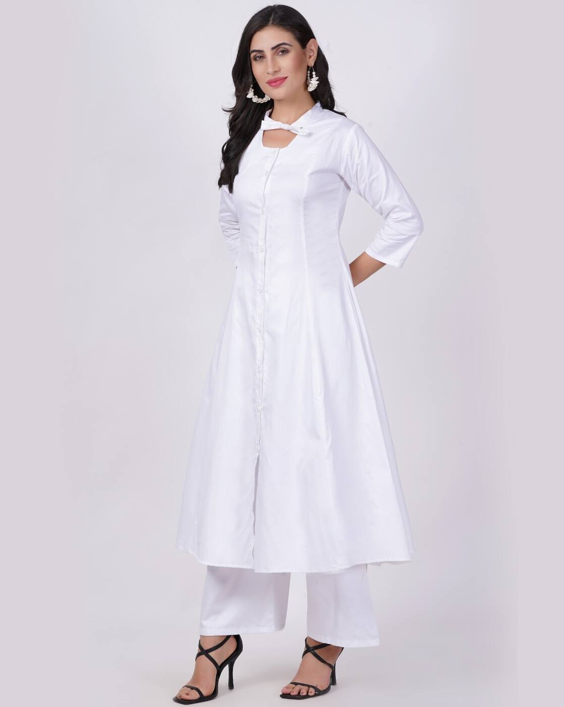 【ホワイト】鬼カノコ レイヤードツインセット <LADIES LINE> (LADIES) xxl-white-katha-set-