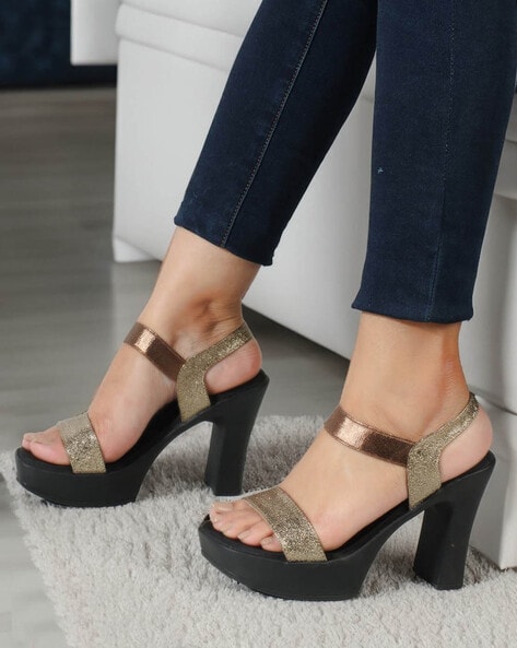 Comfy heeled online sandals