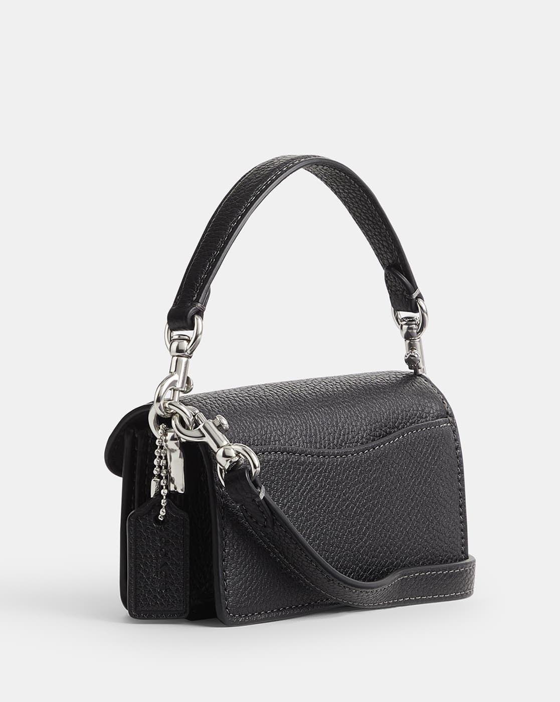 バッグ Coach Flap Leather Black Mini Bag 41ZMTPNlFbL._AC_SY350_QL15_.jpg