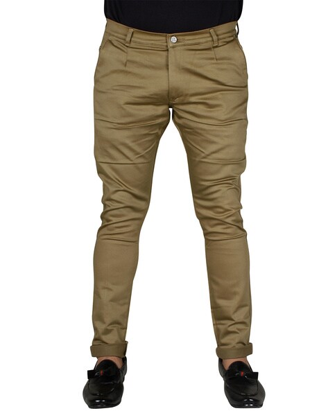 Buy Tan Brown Trousers & Pants for Men by AJIO Online