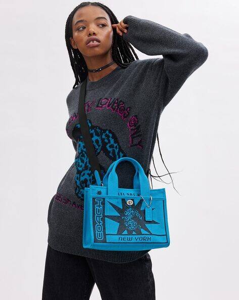Buy Coach The Lil Nas X Drop Cargo Tote Bag | Blue Color Women 