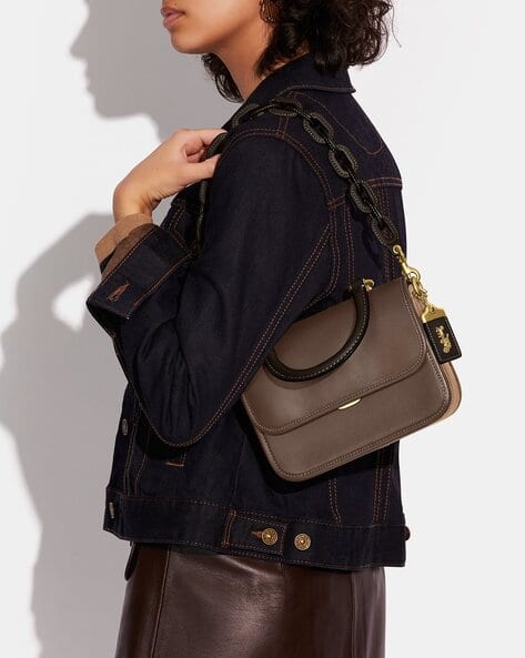 未使用級✨coach Rogue Top Handle tote bag Buy Coach Rogue Medium Top Handle Satchel Bag | Black Color Women