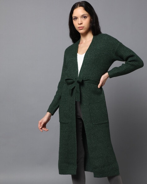 Buy Green Sweaters Cardigans for Women by MADAME Online Ajio