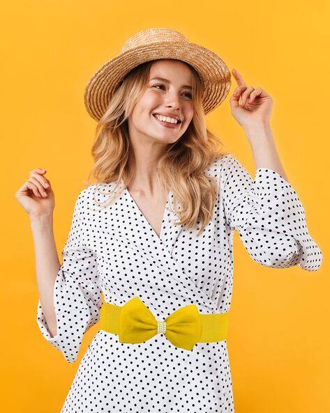 Buy Yellow Belts for Women by REDHORNS Online