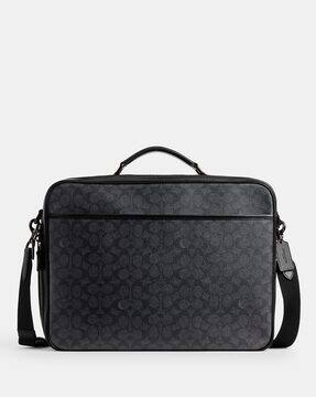 COACH signature Soft Clip porch Black