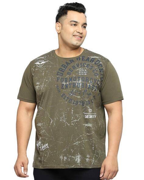 XMEX Men Typographic Print Regular Fit T-Shirt