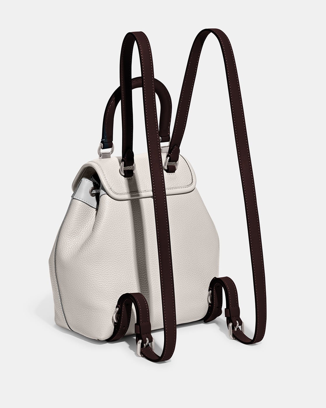 Buy Coach Riya 21 In Colourblock Backpack | White & Black Color