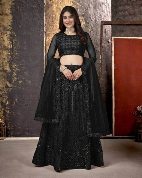 Buy Black Lehenga Choli Sets for Women by Nyrika Online