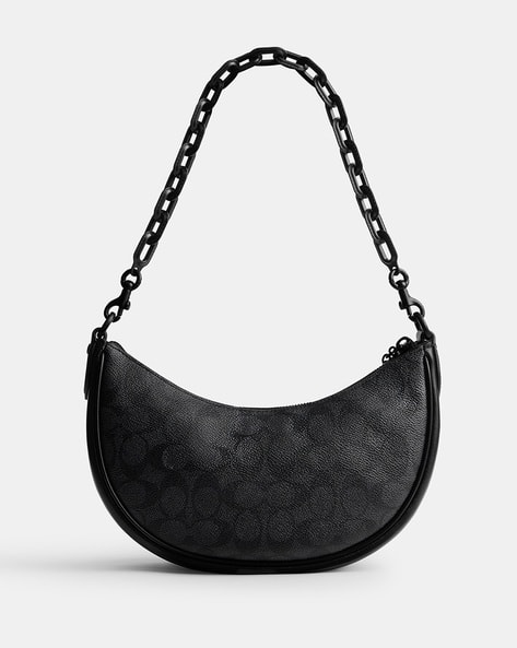 Coach Hobo Shoulder Bag Halfmoon Canvas Coach half moon