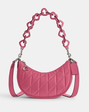 Pink coach shoulder online bag